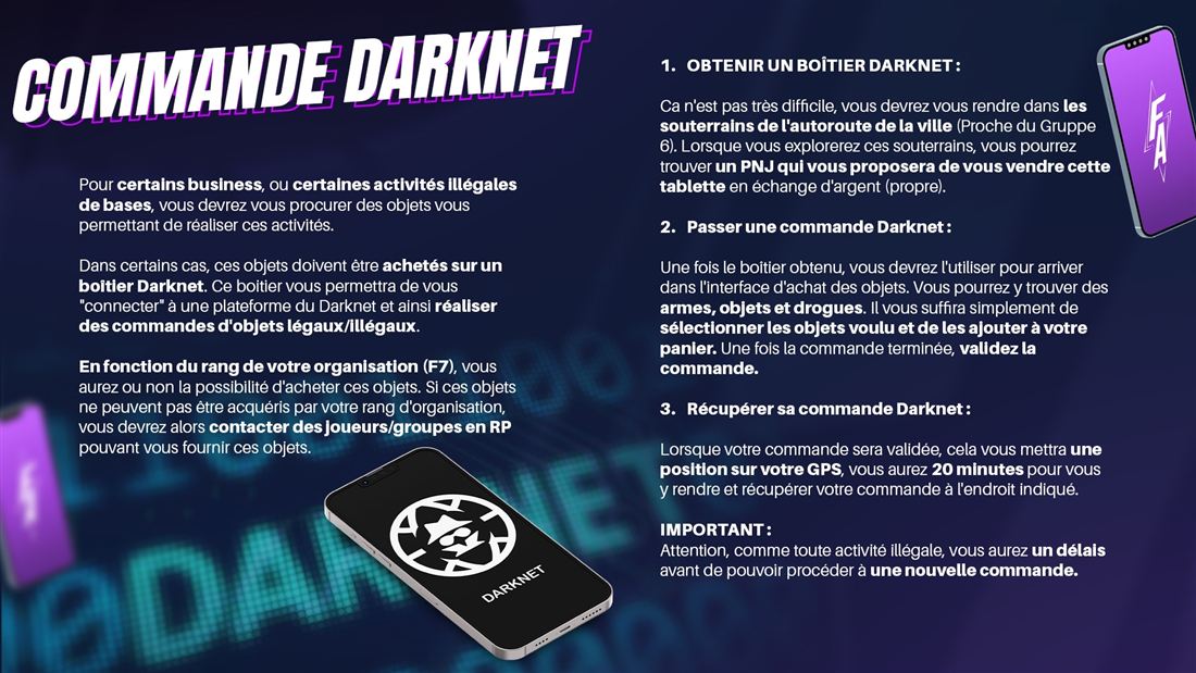 Commande Darknet